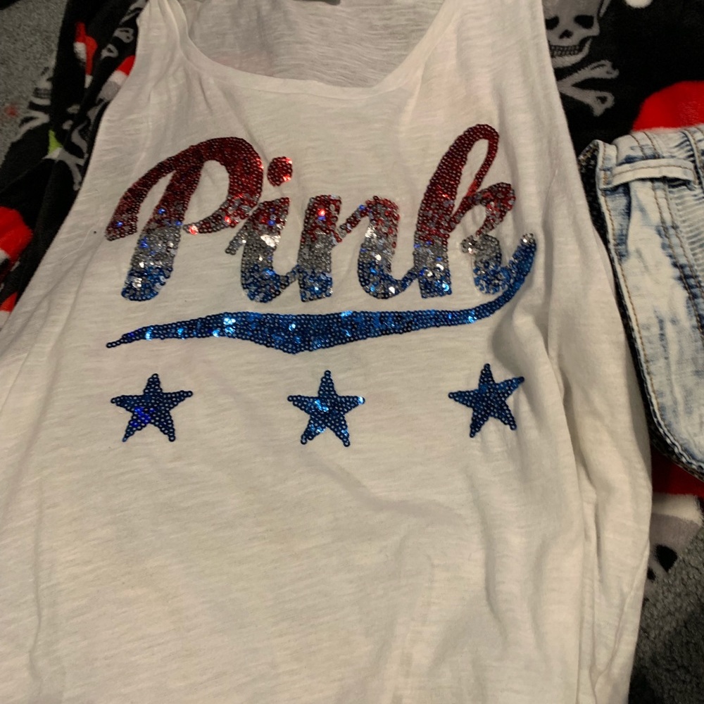 PINK Americana tank top